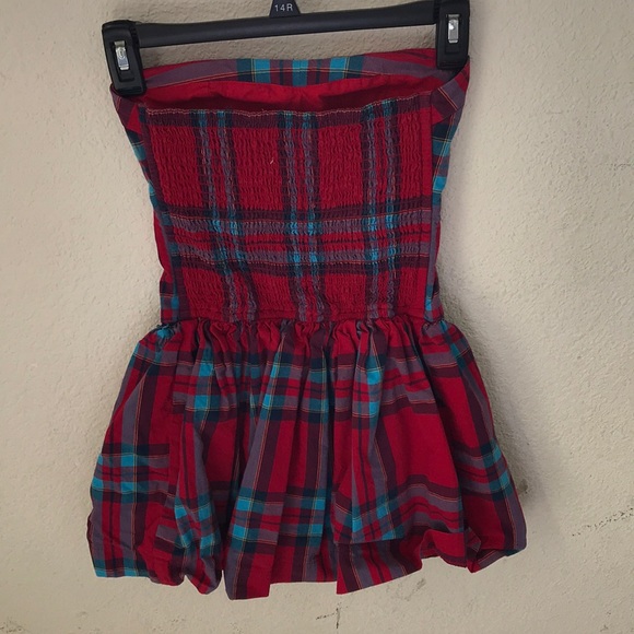 Hollister plaid strapless dress size XS - Picture 2 of 4